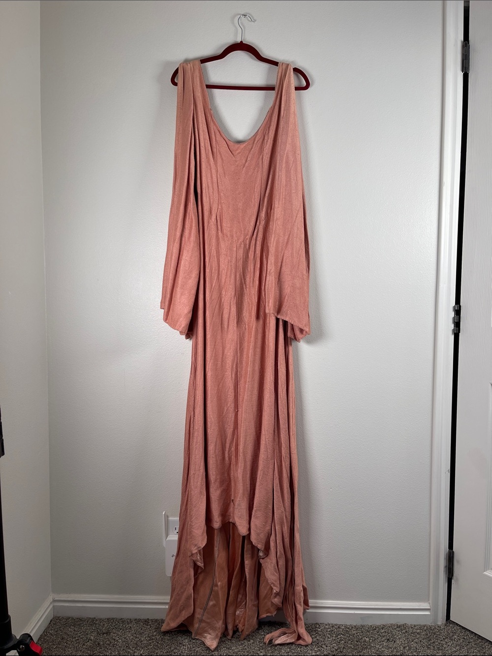 Medieval Theater Dusty Rose Flowing Women's Maxi Dress
